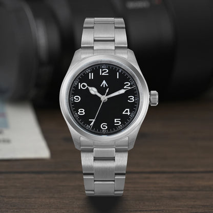 Militado ML08 V2 Vintage Quartz Watch Military VH31 Movement  Double Sapphire Crystal C3 BGW-9 Luminous Waterproof 38mm Watch