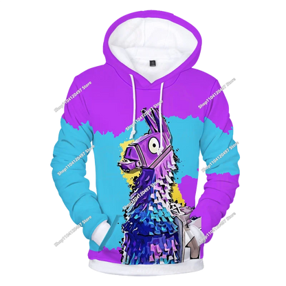 2025 3D New Children's Anime Fortnite Printed Sweater Series Pullover Generation Trend Brand Hoodie Gift
