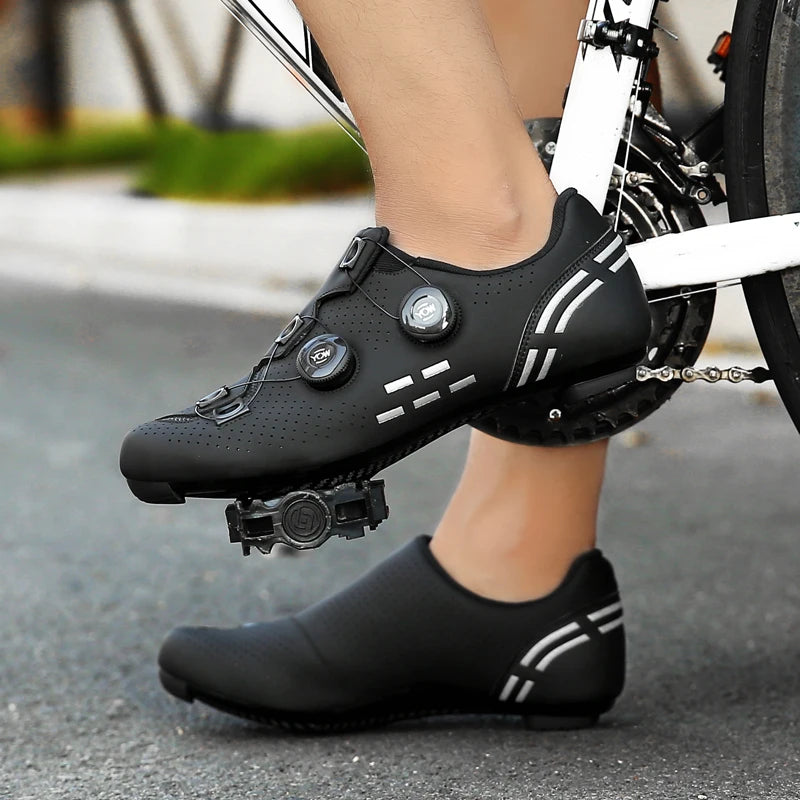 Sapatos de Ciclismo de Alta Qualidade para Homem SPD Autoencaixe Estrada Bicicleta Desporto Sapatos de Ciclismo MTB de Montanha Antiderrapantes para Mulher 36-47