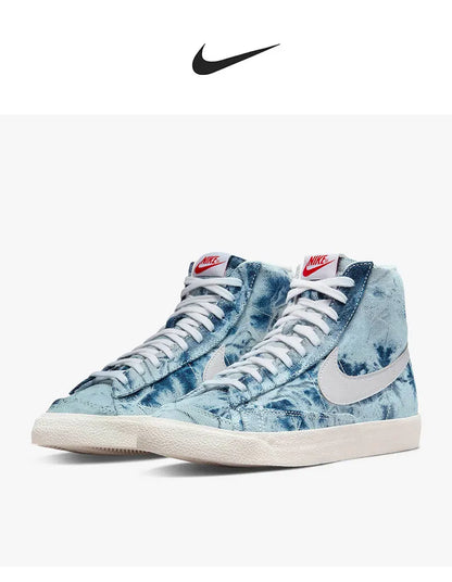 Nike Produto Genuíno Blazer Mid '77 Sapatilhas de Skate Retro Cano Alto para Mulher DV2182-900