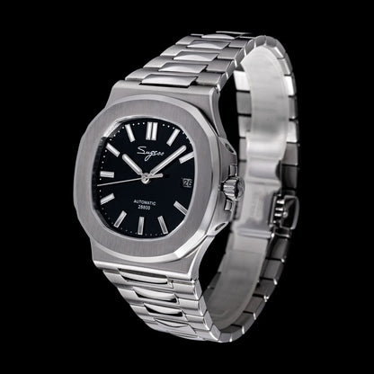 Sugess Man Watch Automatic Mechanical Wristwatches Miyota 9015 Movement MOP Dial Luminous Waterproof 5bar Bracelet Luxury S466