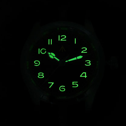 Militado ML08 V2 Vintage Quartz Watch Military VH31 Movement  Double Sapphire Crystal C3 BGW-9 Luminous Waterproof 38mm Watch