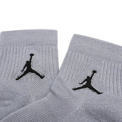 Chaussettes de sport Nike Air Jordan pour homme et femme, montant jusqu'aux genoux, lot de 3, chaussettes de basket-ball confortables et respirantes SX5544-017