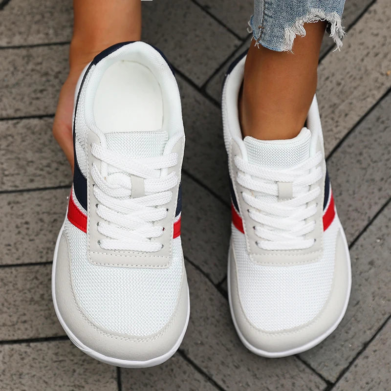 Women’s Shoes Sneakers Wide Toe Barefoot Casual Wide Last Fashionable Canvas Black Flat Board Shoes Breathable Mesh Men’s Shoes
