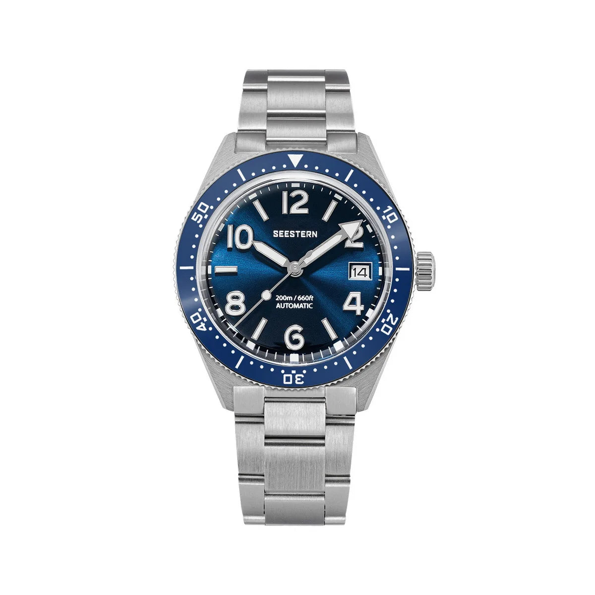 Sugess Diveing Watch of Men Automatic Mechanical Wristwatches 20ATM Waterproof Sapphire NH35A Movement BGW9 Luminous New S434-2