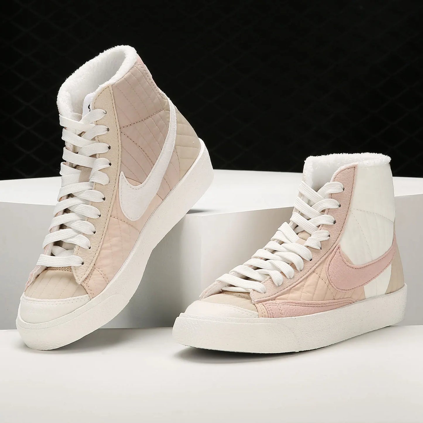 Nike Official Genuine BLAZER Pioneer — Sapatilhas casuais desportivas de cano alto para mulher DO7445-261