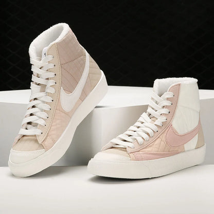 Nike Official Genuine BLAZER Pioneer — Sapatilhas casuais desportivas de cano alto para mulher DO7445-261