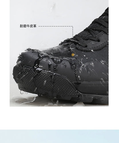 HUMTTO Hiking Shoes Men Winter Outdoor Sports Climbing Shoes Hunting Boots Warm Outdoors Ankle Travel Boots Trekking Sneakers