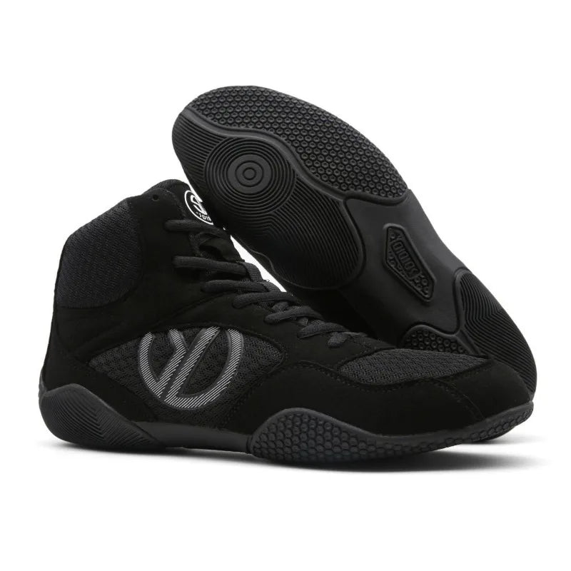 2026 New Trend Wrestling Sneakers Men Breathable Gym Training Shoes Non-Slip Men's Fighting Shoes Mid-Top Boxing Shoes for Men