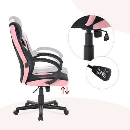 WOLTU Gaming Chair Gamer Armchair Office Computer Chair Ergonomic Design Fabric 360° Swivel Chair Adjustable Height High Back