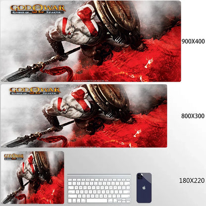 Gaming God of War Mouse Pad 80x30 Computer Accessories Mousepad Xxl Game Mats Deskmat Gamer Desk Mat Mause Anime Office Pc Pads