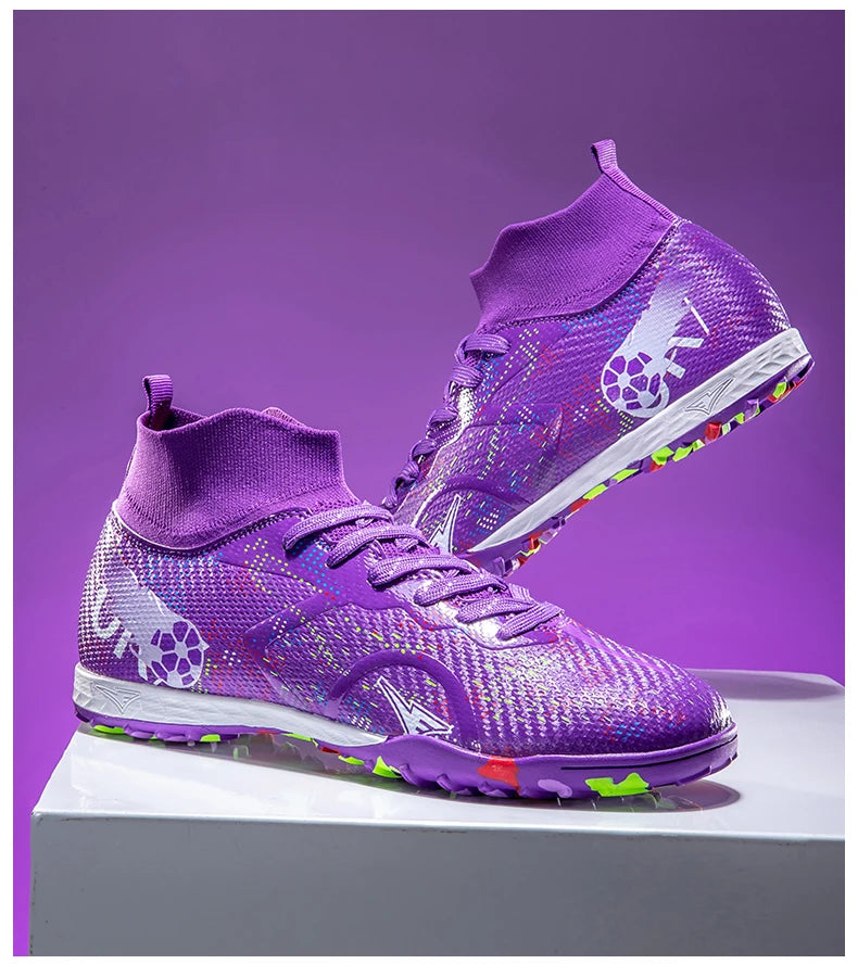 Scarpe da calcio professionali da uomo, scarpe da calcetto con tacchetti, sneakers da calcio ultraleggere per allenamento e sport all’aperto