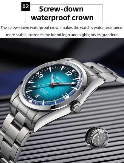 ADDIESDIVE AD2508 Man Diving Watch Luminous 100M Waterproof 316L Stainless Steel 8215 Movement Automatic Mechanical Watch reloj