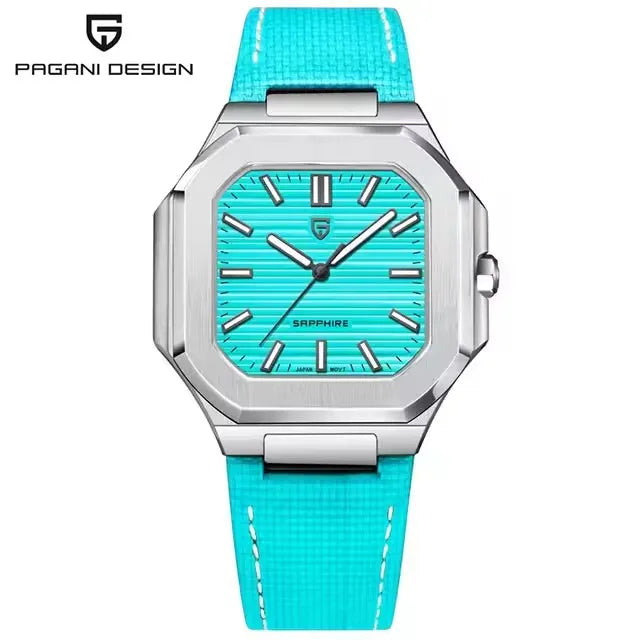 2026 New PAGANI DESIGN Square Quartz Luxury Watch for Men AR Sapphire Mirror Japan Movt Man Watch Luminous 316L All Steel Watch