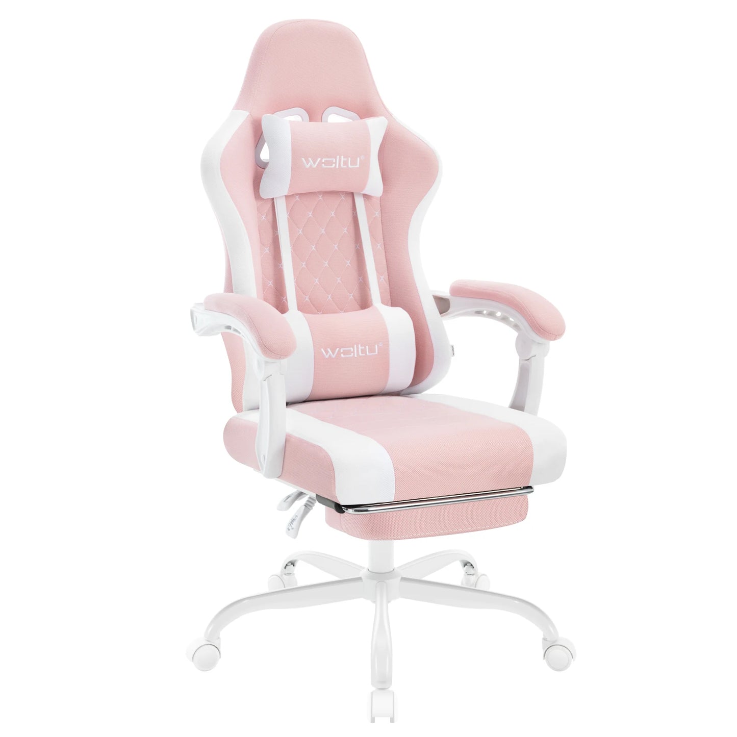 WOLTU Massage Gaming Chair Ergonomic Gamer Chair with Footrest, Lumbar Support, Adjustable Headrest, Swivel Computer Office Chair