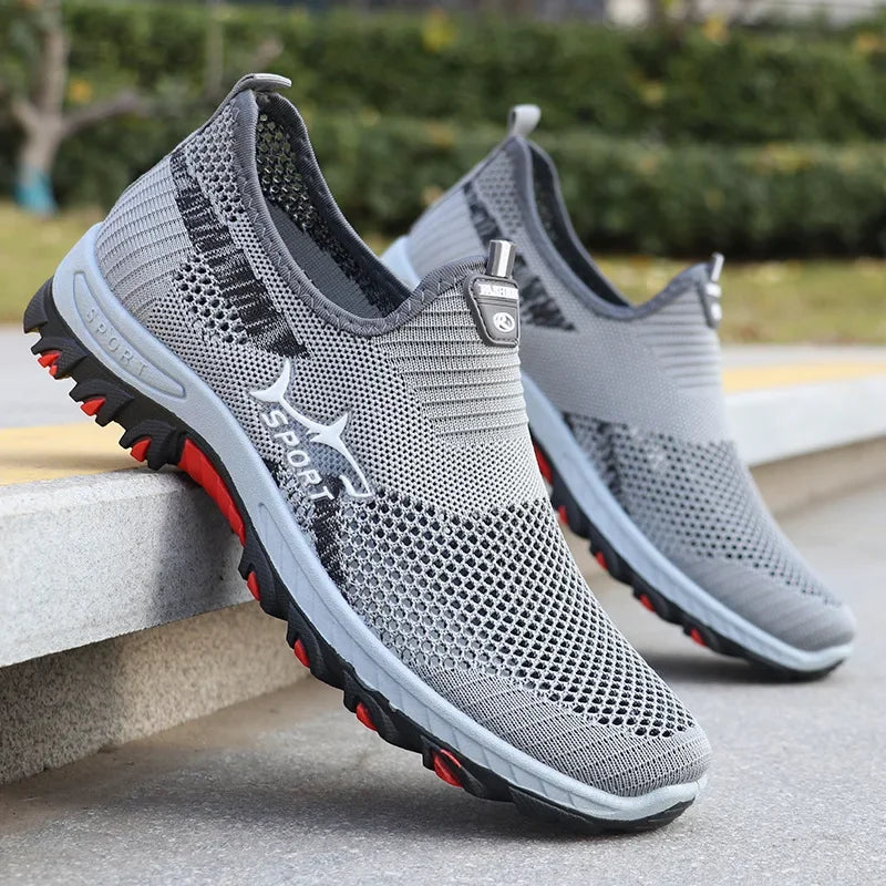 Men's summer sneakers, sporty men's mesh shoes, breathable sports shoes, canvas lightweight sneakers, cheap shoes clearance