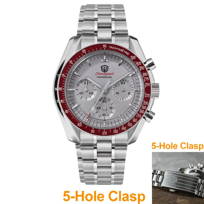 Watchdives WD1863 39mm VK63 Chronograph Watch OTF Clasp Sweep Quartz Movement Sapphire Luminous 100m Waterproof Watches