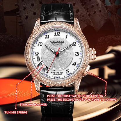 HANBORO hourly clock series men's fully automatic mechanical watch 5379