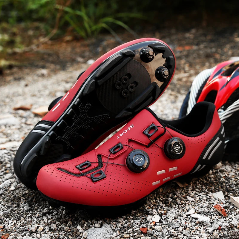 Sapatos de Ciclismo de Alta Qualidade para Homem SPD Autoencaixe Estrada Bicicleta Desporto Sapatos de Ciclismo MTB de Montanha Antiderrapantes para Mulher 36-47