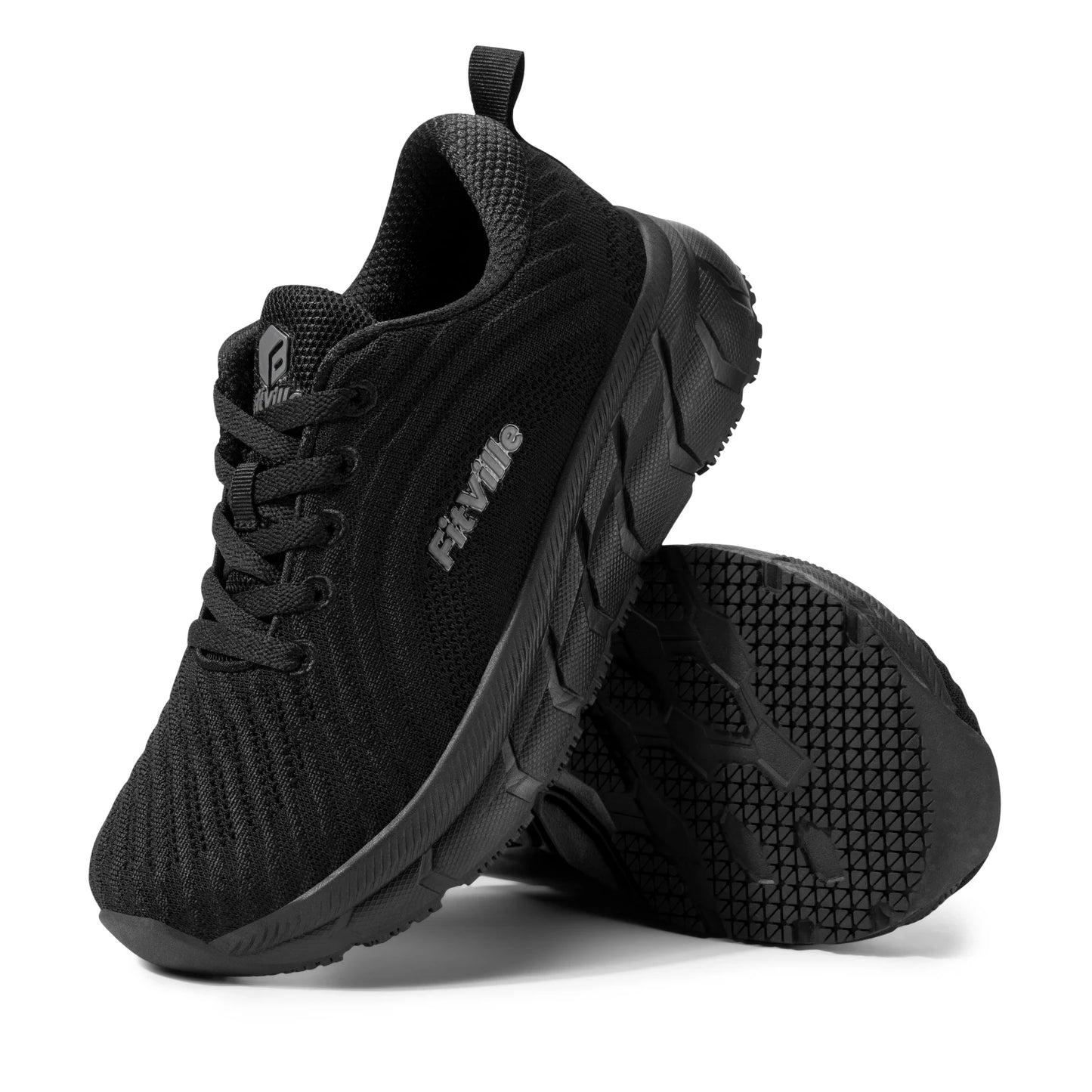 FitVille wide toe box shoes for men, cushioned, extra wide width, non-slip, wide lightweight breathable running shoes