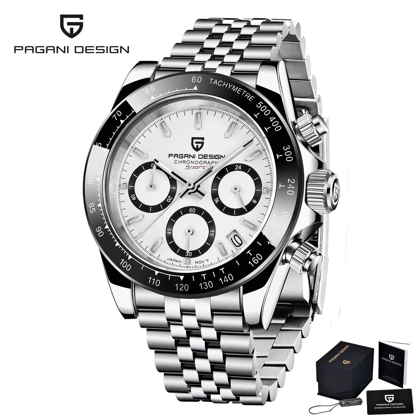 2026 New PAGANI DESIGN Chronograph Luxury Quartz Wrist Watch Automatic Date 100M Waterproof JAPAN VK63 Movement