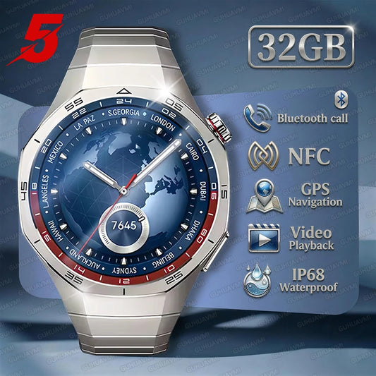 2026 New Watch 5 Pro Genuine Smart Watch GPS Map Navigation NFC Call 32GB memory Clock Built-in Video Music playback Smart Watch