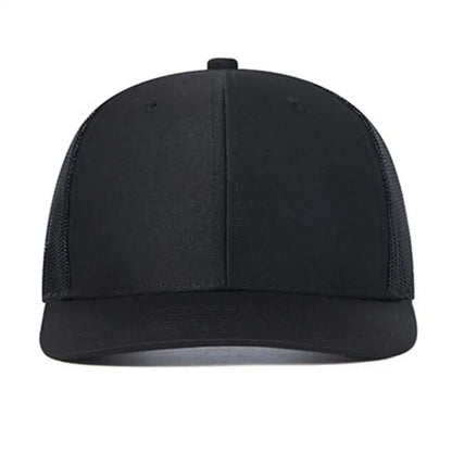 Unisex-Kappe mit leicht gebogener Krempe im Trucker-Stil – Freizeit- und Outdoor-Kappe für Damen und Herren, atmungsaktiv, für den Sommer