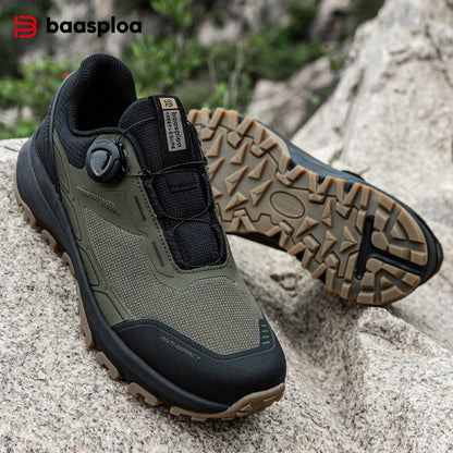 Sapatos de Caminhada Baasploa para Homem, Outdoor e Escalada, em Malha Respirável, para Viagem e Caminhada, Antiderrapantes, Resistentes ao Desgaste, Confortáveis, Tipo Sneaker