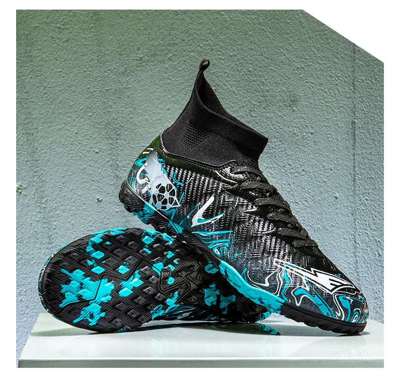 Men Professional Football Shoes Society Cleats Soccer Shoes Original Indoor Football Field Boots Grass Training TF/FG Sneakers