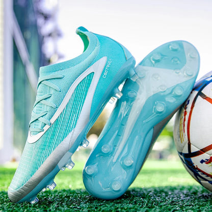 Chuteiras de futebol novas para homem, com pitons para exterior, respiráveis, adulto, antiderrapantes, calçado de futebol desportivo, pitons longos, treino, rapaz, jogo, confortáveis