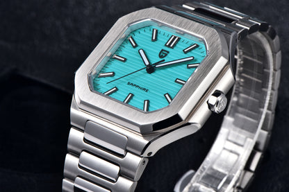 2026 New PAGANI DESIGN Square Quartz Luxury Watch for Men AR Sapphire Mirror Japan Movt Man Watch Luminous 316L All Steel Watch