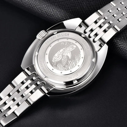 PAGANI DESIGN 2025 New Men's Automatic Mechanical Divers Watches NH38 Sapphire Stainless Steel 300m Waterproof AR Watch for Men