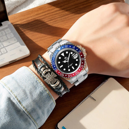 ADDIESDIVE 2025 New Men's Business Watch 200m Water Resistant 8215 Automatic Mechanical Watch Sapphire Crystal Luminous Watch