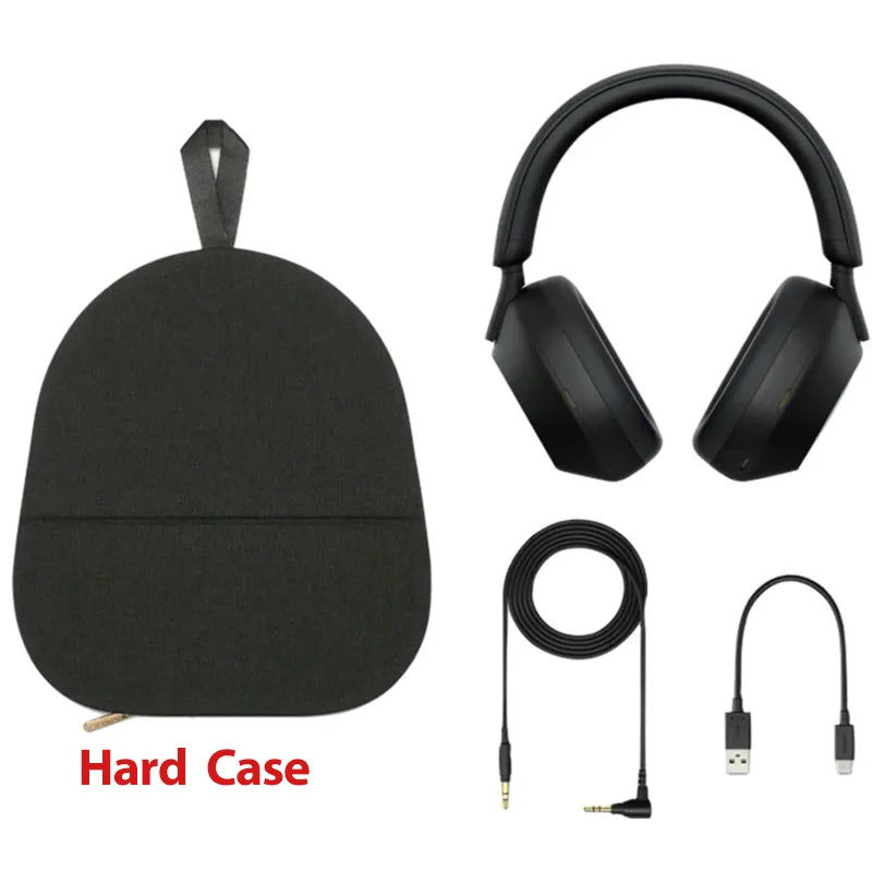 Auscultadores sem fios com cancelamento de ruído Sony WH-1000XM5 – Headset HiFi premium over-ear Bluetooth 5.2 com transdutor de 30mm, microfone e bateria de longa duração