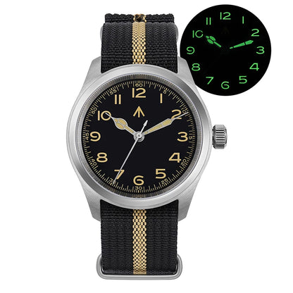 Militado ML08 Quartz Watch  VH31 Movement Steel Strip Sapphire Crystal Vintage Watch 10Bar Waterproof BGW9 Luminous Mens Watch