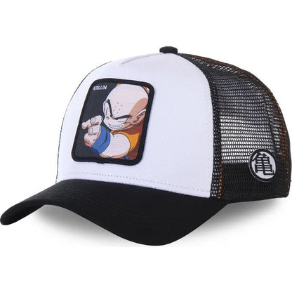Dragon Ball Z-stilarter Anime Son Goku Bomuld Ny baseballkasket til mænd og kvinder Hip Hop Far Justerbar mesh-kasket Trucker-kasket