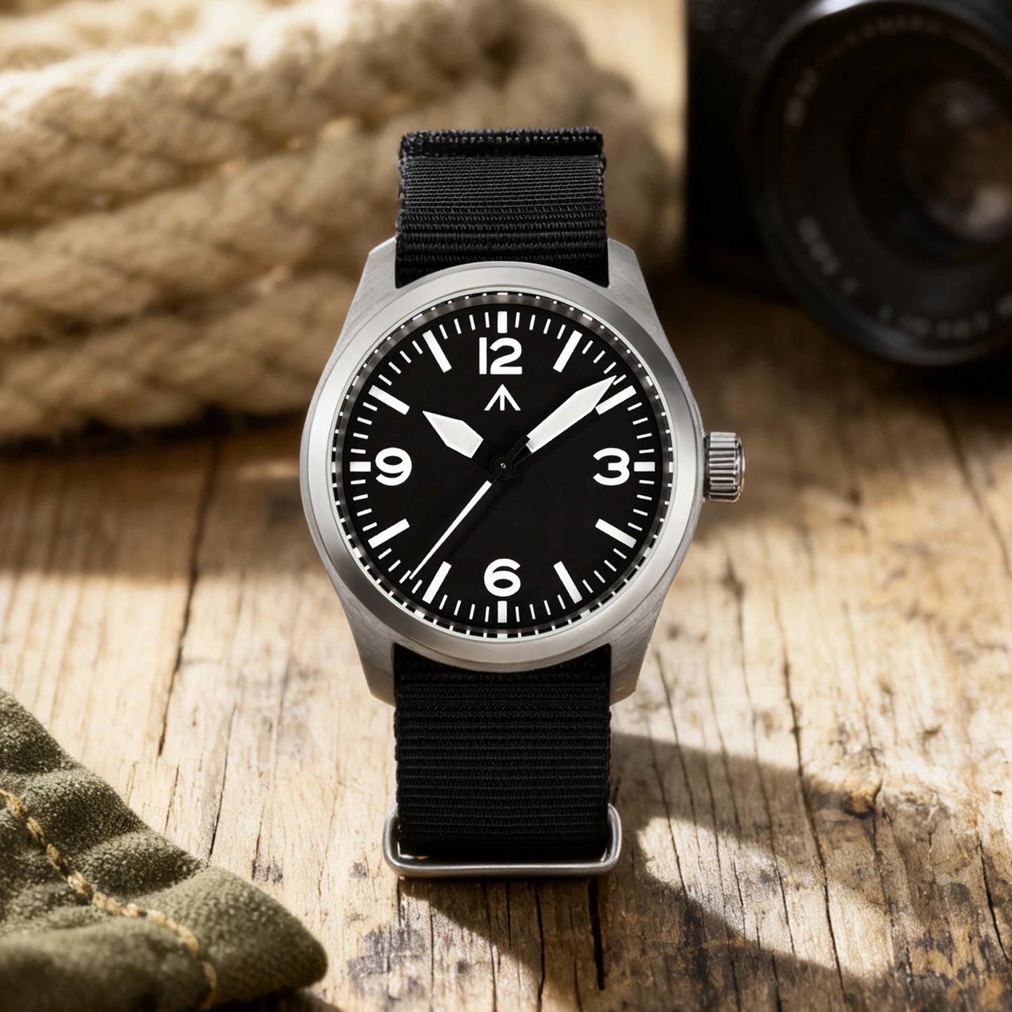 Militado ML08 V2 Vintage Quartz Watch Military VH31 Movement  Double Sapphire Crystal C3 BGW-9 Luminous Waterproof 38mm Watch