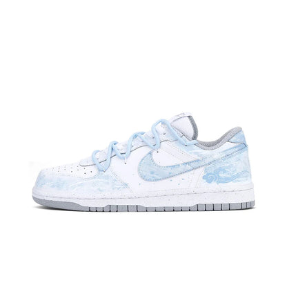 Custom Sneakers Nike Dunk "Fog Hidden Auspicious Clouds" High-Street Retro Chinese Ink Wash Style Low-Top Shoes For Unisex