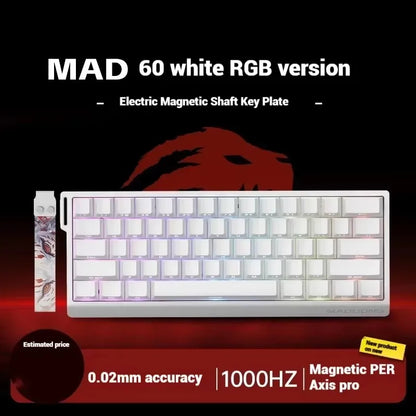 Teclado Mecânico Madcatz Mad60 Mad68 HE 8k com Interruptores Magnéticos, Com Fio, 60%/68%, Teclado Gaming com Rapid Trigger e Personalização
