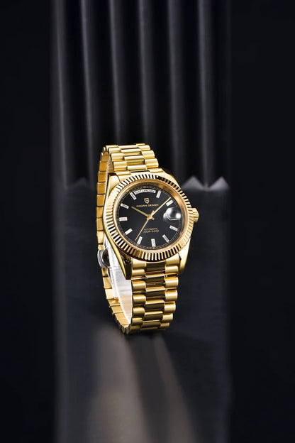 PAGANI DESIGN DD40 Herrenuhr – Modell aus Roségold, mechanische Luxusuhr, Automatikwerk, Saphirglas mit Antireflexbeschichtung, wasserdicht