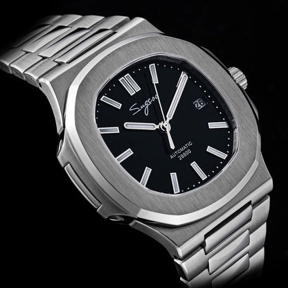 Sugess Man Watch Automatic Mechanical Wristwatches Miyota 9015 Movement MOP Dial Luminous Waterproof 5bar Bracelet Luxury S466