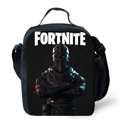 Cute Cartoon Lunch Bag Insulated Thermal Food Container Leakproof Reusable Fortnite Lunch Cooler Bag for Kids Students