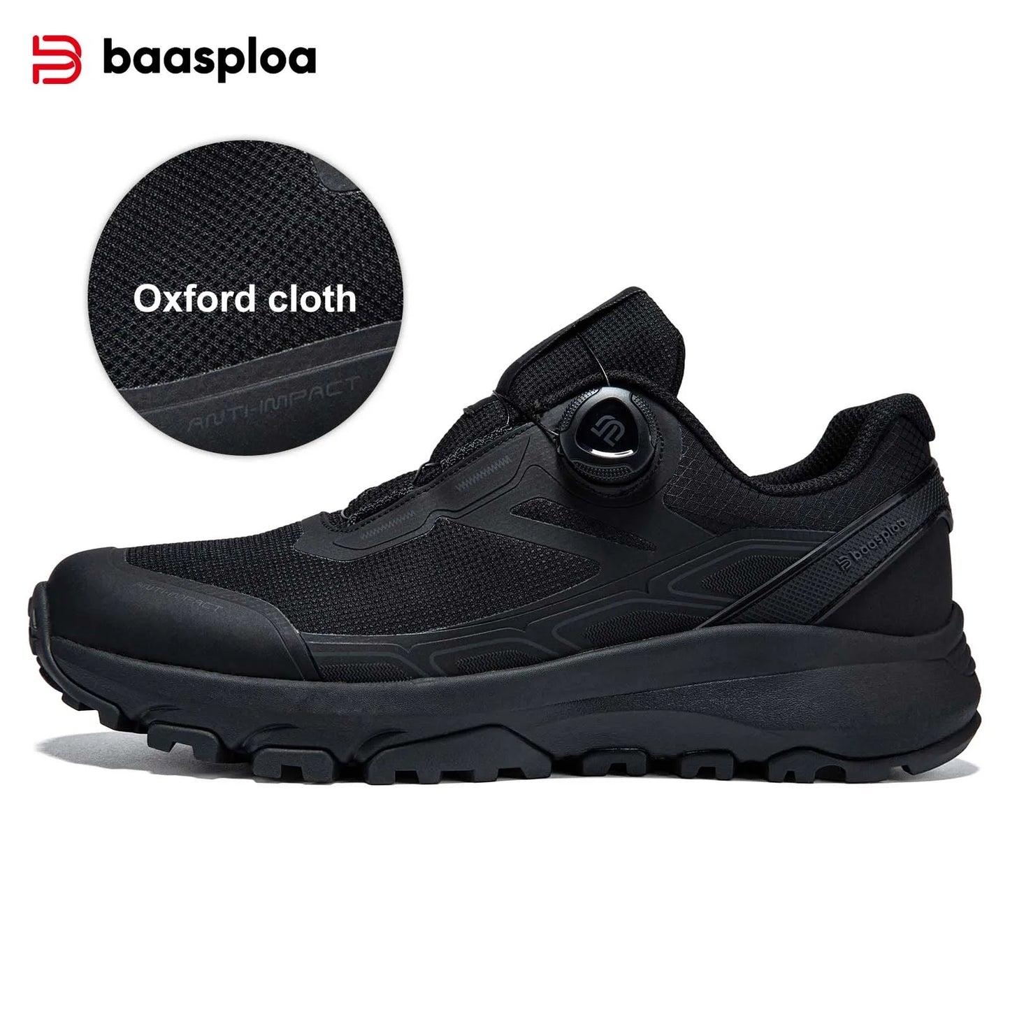 Sapatos de Caminhada Baasploa para Homem, Outdoor e Escalada, em Malha Respirável, para Viagem e Caminhada, Antiderrapantes, Resistentes ao Desgaste, Confortáveis, Tipo Sneaker