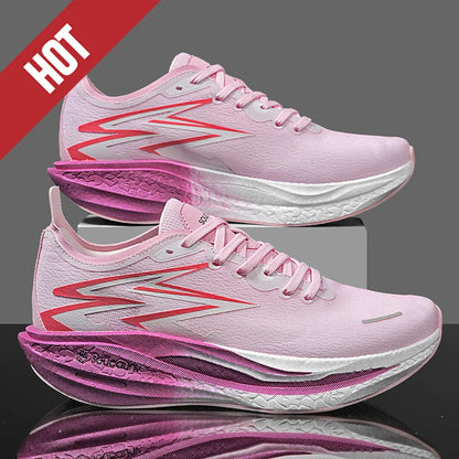 Nuove scarpe da running con piastra in carbonio per maratona, da uomo e donna, sportive, traspiranti, leggere, comode, antiscivolo e casual