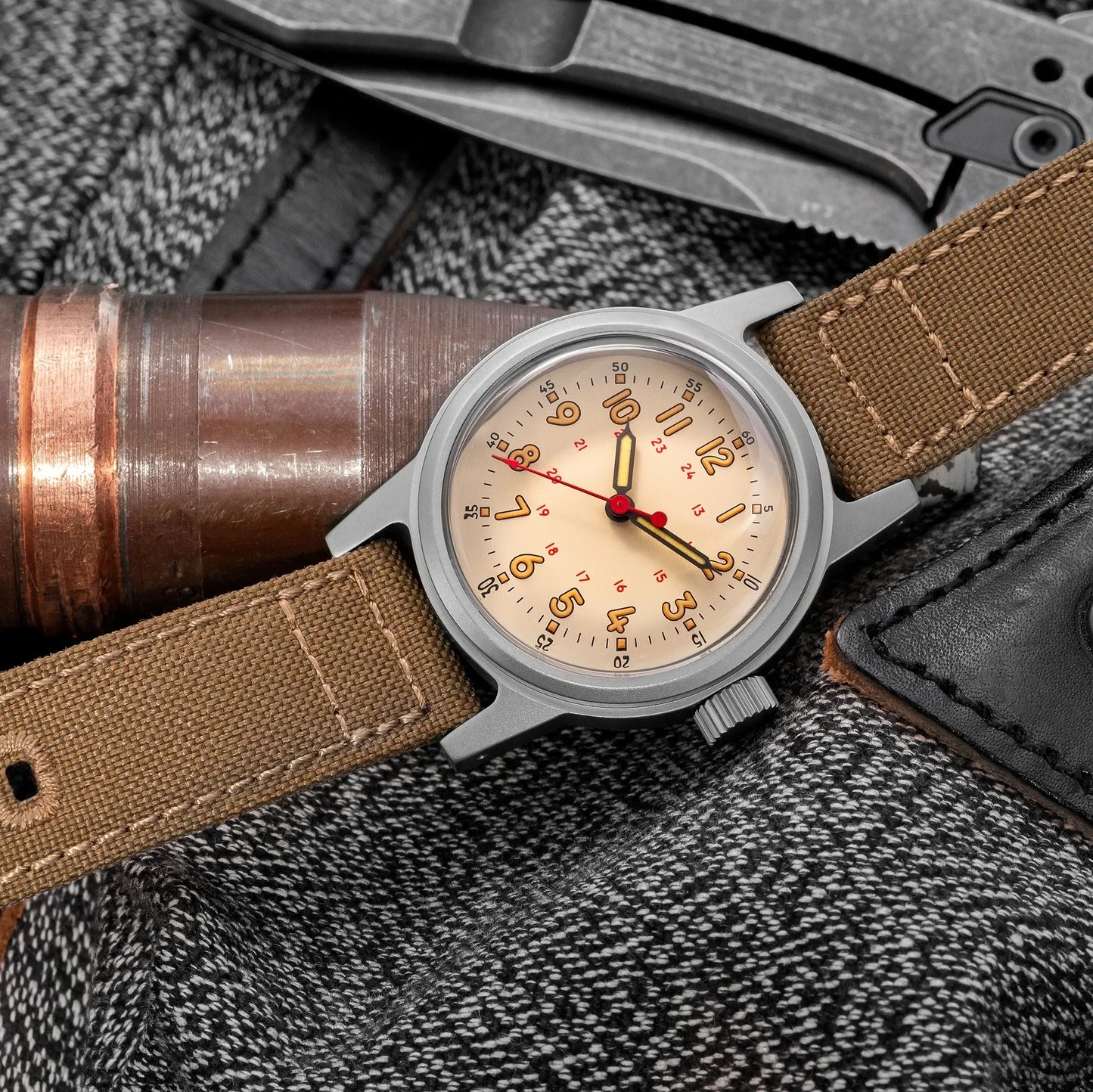 THORN Retro Military Watch 36mm Watch Made of NH35A Movement SHY-043 Sport Watch Unisex Men's and Women's Luxury