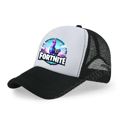Fortnite Baseball Cap Cartoon Game Printed Hat Kids Summer Breathable Mesh Hat Adjustable Peaked Cap Children’s Birthday Gift