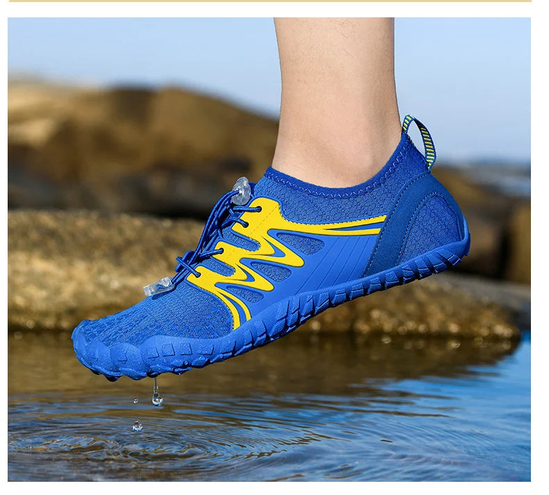 Zapatos acuáticos unisex de secado rápido con drenaje para vadeo, playa, deportes acuáticos, natación, yoga, buceo, surf y uso barefoot