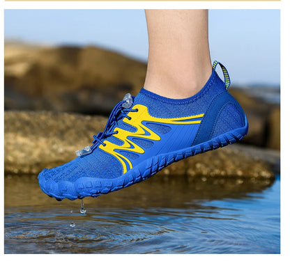 Zapatos acuáticos unisex de secado rápido con drenaje para vadeo, playa, deportes acuáticos, natación, yoga, buceo, surf y uso barefoot