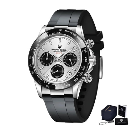 Nuevo original PAGANI DESIGN PD-1664 reloj de pulsera de lujo para hombre con movimiento de cuarzo japonés VK63, cristal de zafiro, cronógrafo impermeable dorado