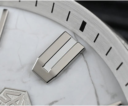 Reloj de lujo para hombre San Martin 39mm con esfera de aventurina, NH34 GMT automático mecánico, zafiro, resistente al agua, luminoso, SN0129